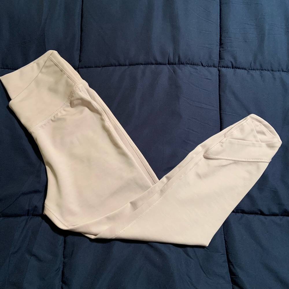Womens Nike Soft Pink Blush Dri Fit Leggings sz Medium